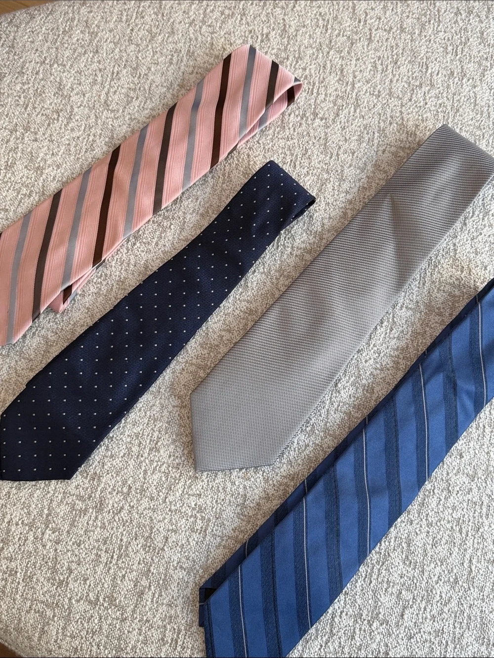 Men’s Designer Necktie Bundle Calvin Klein Claiborne Set of 4
